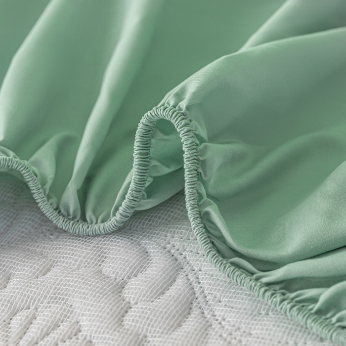 91家纺网 家纺一手货源 找家纺 梵克保罗 2025新款简约纯色水洗棉防水夹棉枕套 墨绿