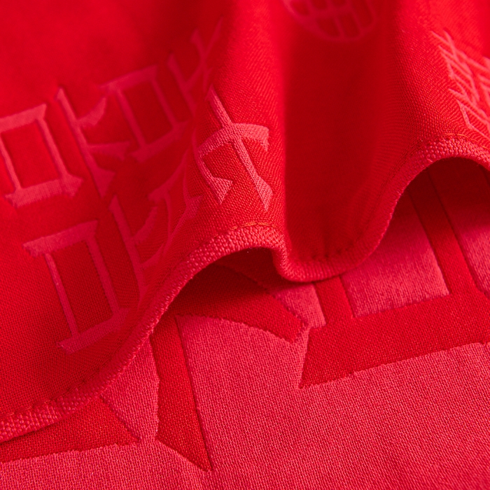 91家纺网 家纺一手货源 找家纺 棠薇家纺 2025新款全棉大红婚庆枕巾 喜结连理