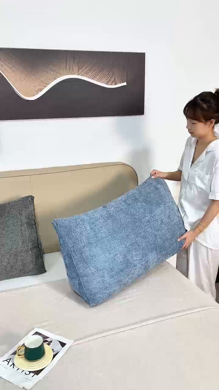 91家纺网 家纺一手货源 找家纺 （总）沐沐家纺 2026新款十字绒立体面包枕