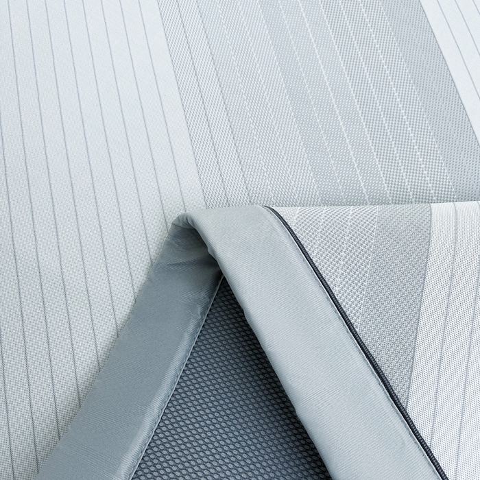 91家纺网 家纺一手货源 找家纺 梵克保罗 2025春夏新款针织凉感丝凉席三件套 雅韵-灰