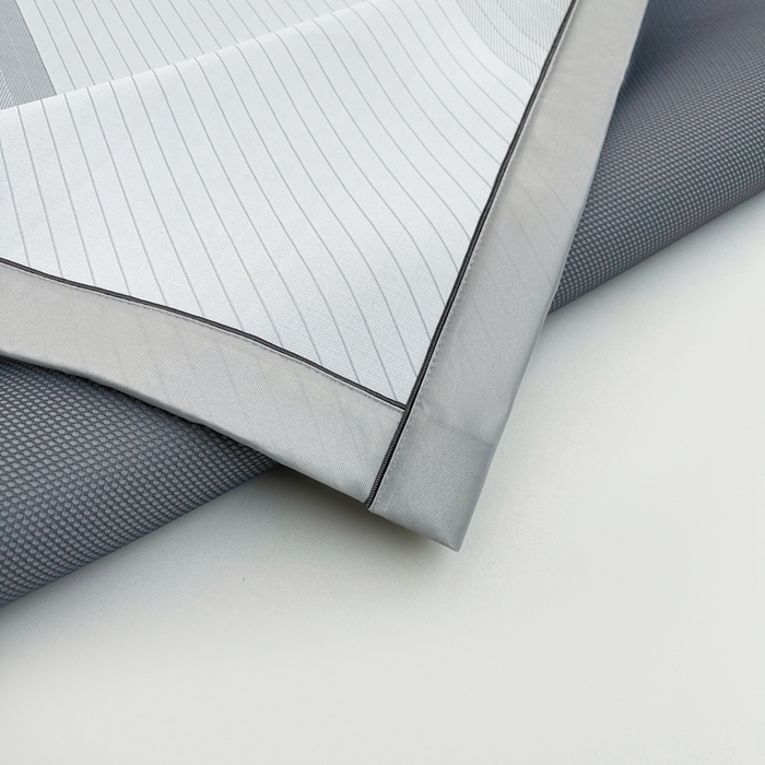 91家纺网 家纺一手货源 找家纺 梵克保罗 2025春夏新款针织凉感丝凉席三件套 雅韵-灰