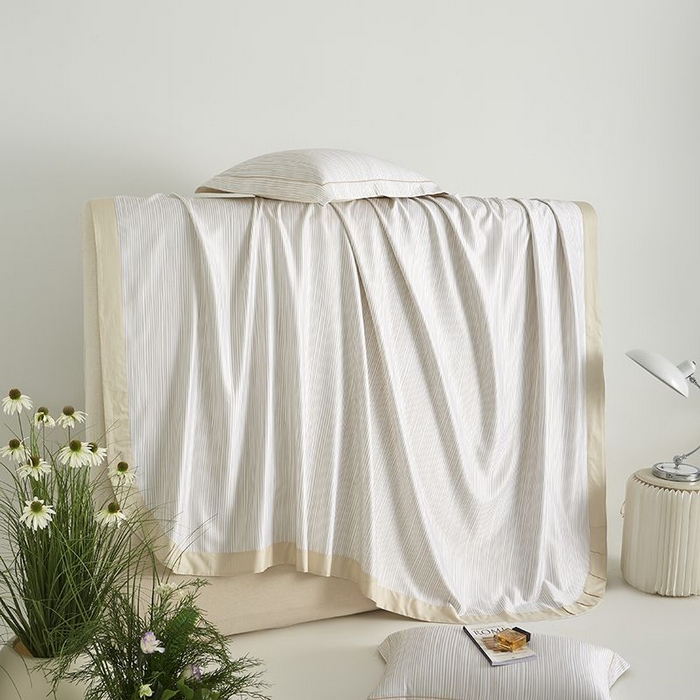 91家纺网 家纺一手货源 找家纺 （总）梵克保罗 2025新款竹纤维+天丝软凉席三件套