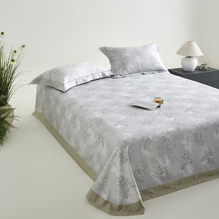 91家纺网 家纺一手货源 找家纺 梵克保罗 2025新款竹纤维+天丝软凉席三件套 织梦--奶绿