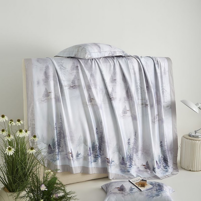 梵克保罗 2025新款竹纤维+天丝软凉席三件套 云梦