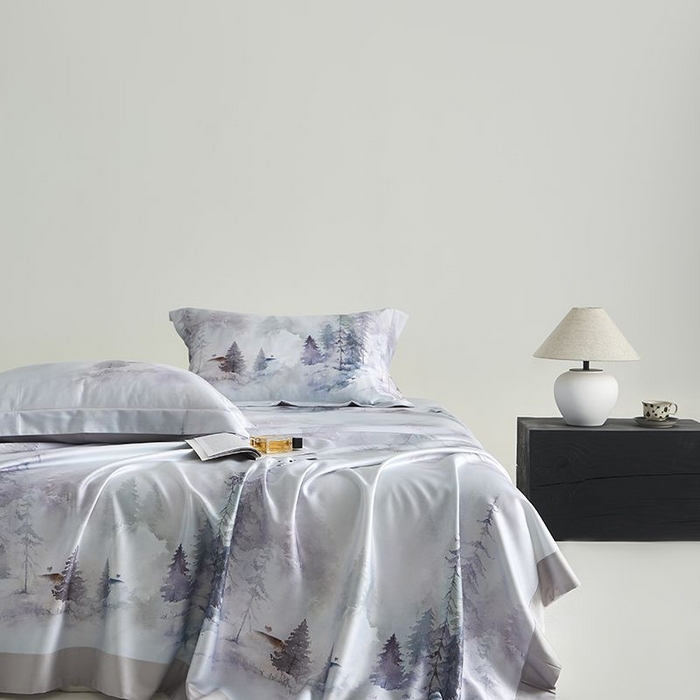 91家纺网 家纺一手货源 找家纺 梵克保罗 2025新款竹纤维+天丝软凉席三件套 云梦