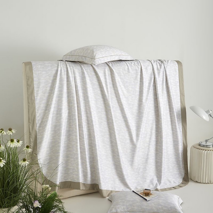 梵克保罗 2025新款竹纤维+天丝软凉席三件套 彩云间