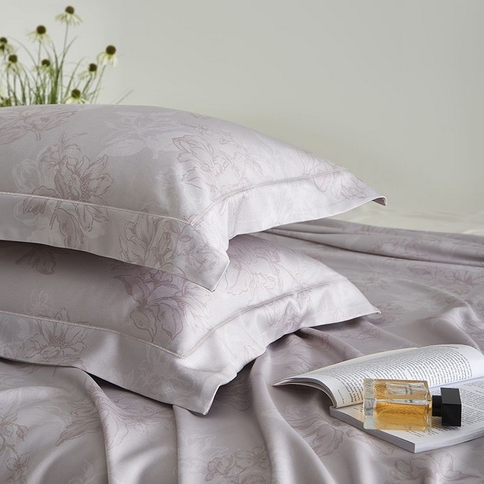 91家纺网 家纺一手货源 找家纺 梵克保罗 2025新款竹纤维+天丝软凉席三件套 织梦--浅豆沙