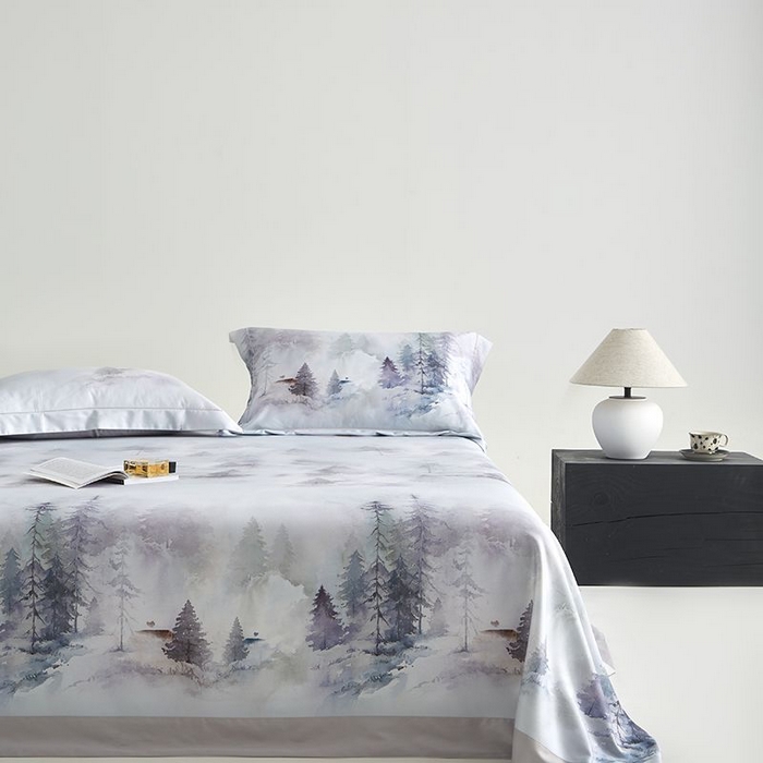 91家纺网 家纺一手货源 找家纺 梵克保罗 2025新款竹纤维+天丝软凉席三件套 云梦