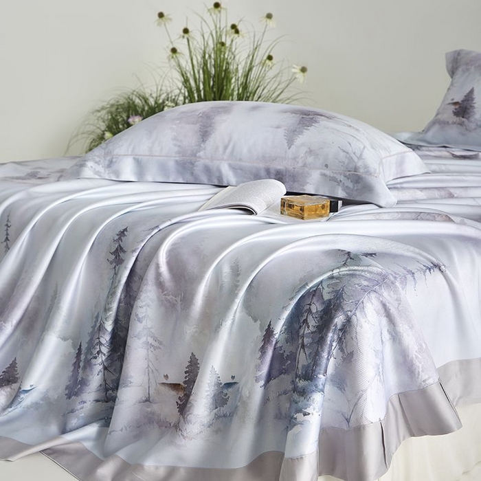 91家纺网 家纺一手货源 找家纺 梵克保罗 2025新款竹纤维+天丝软凉席三件套 云梦