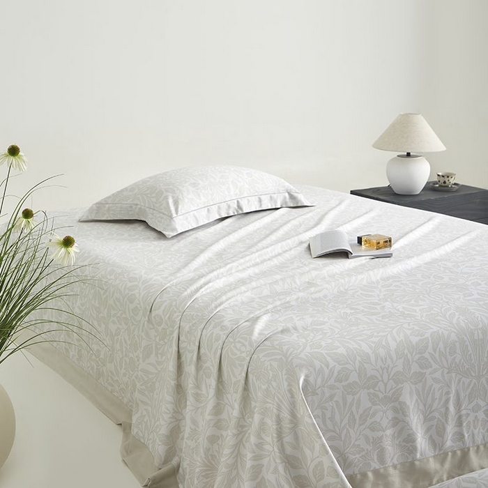 91家纺网 家纺一手货源 找家纺 梵克保罗 2025新款竹纤维+天丝软凉席三件套 幽香--浅卡其