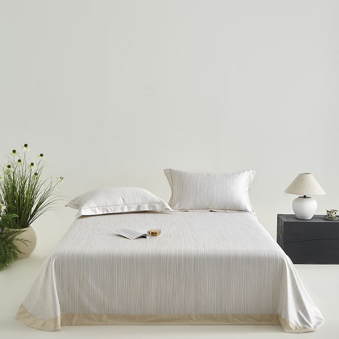 91家纺网 家纺一手货源 找家纺 梵克保罗 2025新款竹纤维+天丝软凉席三件套 流畅