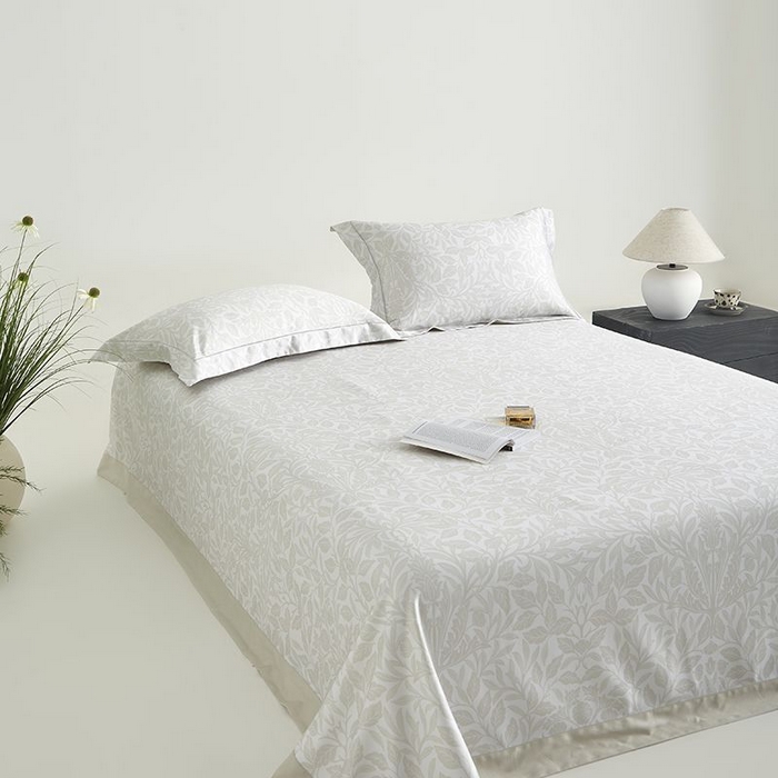 91家纺网 家纺一手货源 找家纺 梵克保罗 2025新款竹纤维+天丝软凉席三件套 幽香--浅卡其