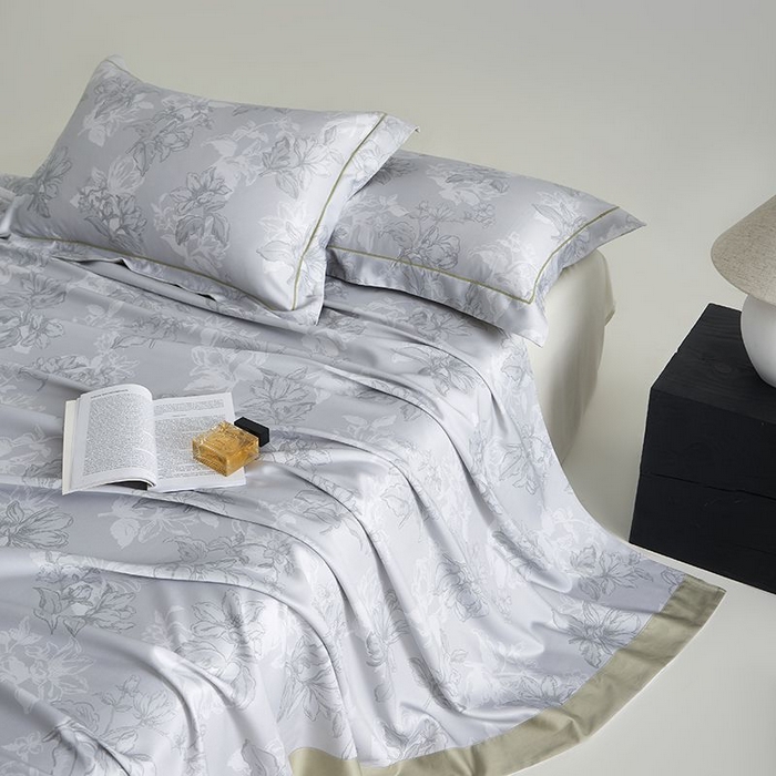 91家纺网 家纺一手货源 找家纺 梵克保罗 2025新款竹纤维+天丝软凉席三件套 织梦--奶绿