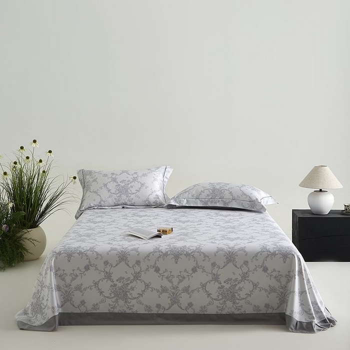 91家纺网 家纺一手货源 找家纺 梵克保罗 2025新款竹纤维+天丝软凉席三件套 芳华--灰