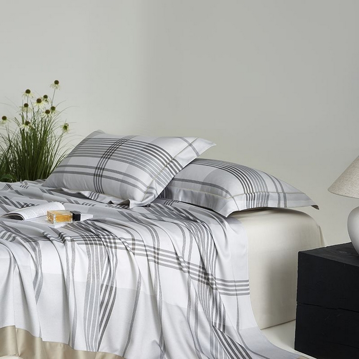 91家纺网 家纺一手货源 找家纺 梵克保罗 2025新款竹纤维+天丝软凉席三件套 格调