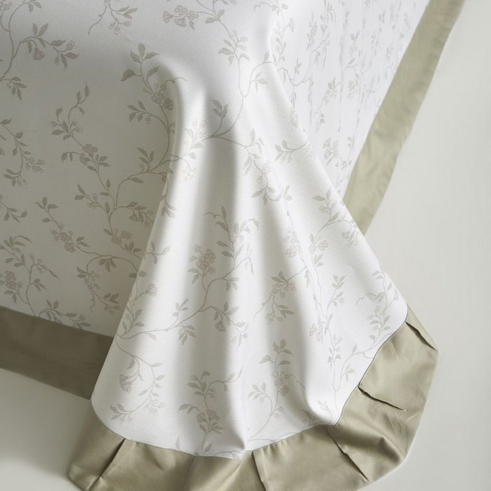 91家纺网 家纺一手货源 找家纺 梵克保罗 2025新款竹纤维+天丝软凉席三件套 花间梦语