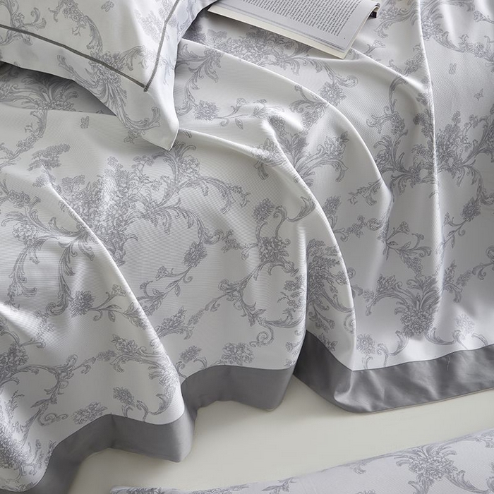 91家纺网 家纺一手货源 找家纺 梵克保罗 2025新款竹纤维+天丝软凉席三件套 芳华--灰