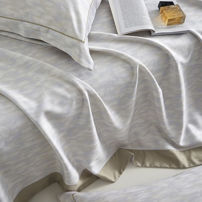 91家纺网 家纺一手货源 找家纺 梵克保罗 2025新款竹纤维+天丝软凉席三件套 彩云间