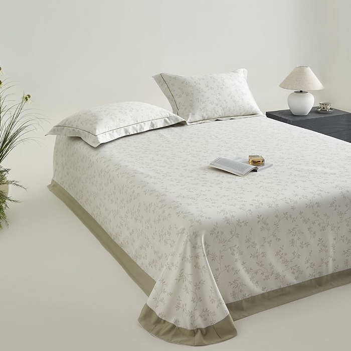 91家纺网 家纺一手货源 找家纺 梵克保罗 2025新款竹纤维+天丝软凉席三件套 花间梦语