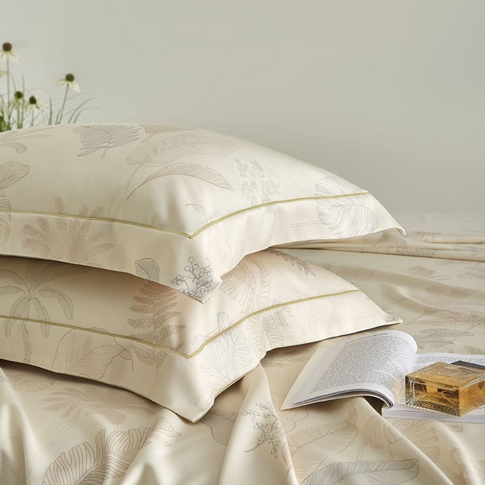 91家纺网 家纺一手货源 找家纺 梵克保罗 2025新款竹纤维+天丝软凉席三件套 一帘幽梦