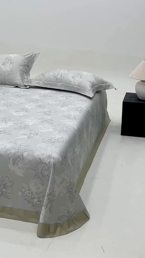 91家纺网 家纺一手货源 找家纺 梵克保罗 2025新款竹纤维+天丝软凉席三件套 织梦--奶绿