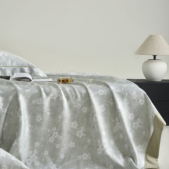 91家纺网 家纺一手货源 找家纺 梵克保罗 2025新款竹纤维+天丝软凉席三件套 清风