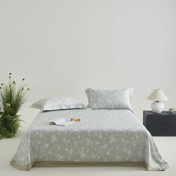 91家纺网 家纺一手货源 找家纺 梵克保罗 2025新款竹纤维+天丝软凉席三件套 清风