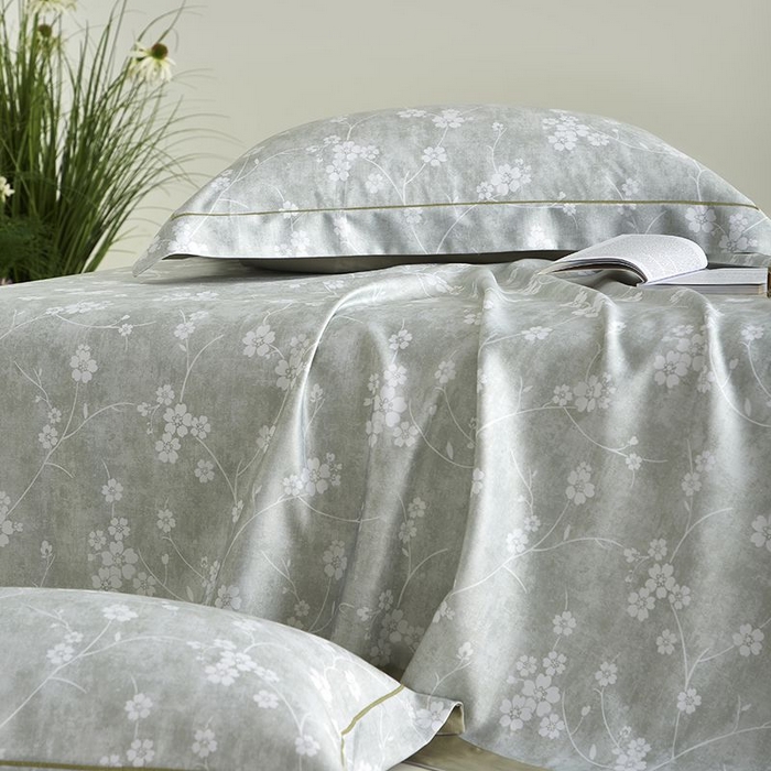 91家纺网 家纺一手货源 找家纺 梵克保罗 2025新款竹纤维+天丝软凉席三件套 清风