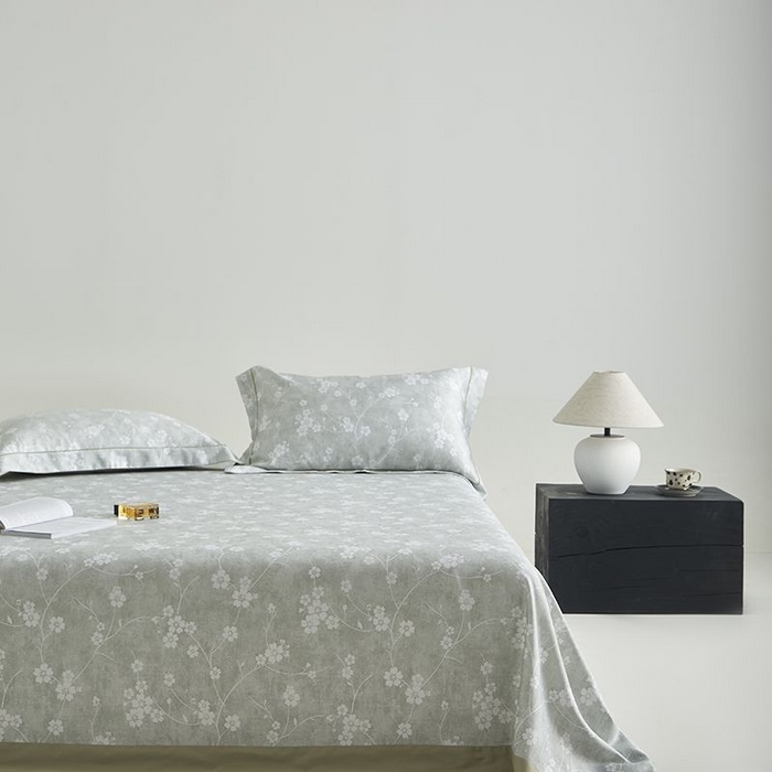 91家纺网 家纺一手货源 找家纺 梵克保罗 2025新款竹纤维+天丝软凉席三件套 清风