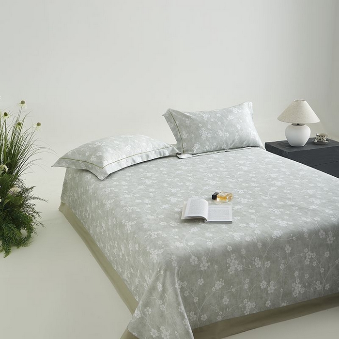 91家纺网 家纺一手货源 找家纺 梵克保罗 2025新款竹纤维+天丝软凉席三件套 清风