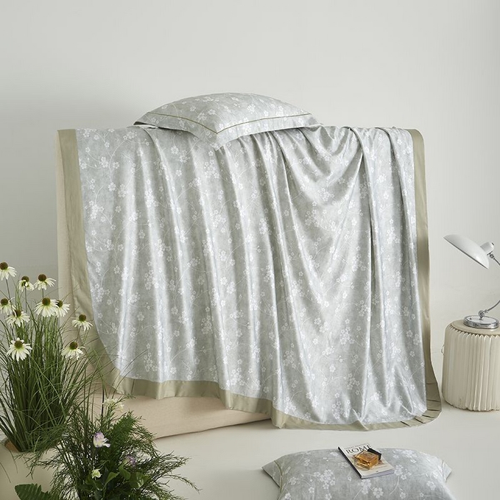 梵克保罗 2025新款竹纤维+天丝软凉席三件套 清风