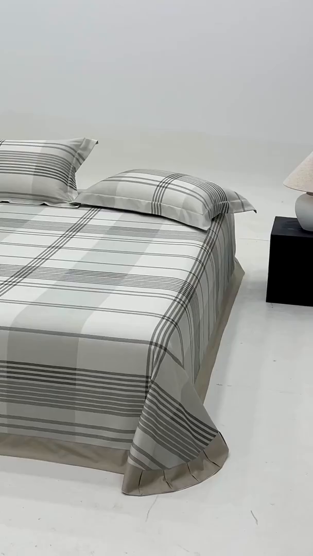 91家纺网 家纺一手货源 找家纺 梵克保罗 2025新款竹纤维+天丝软凉席三件套 格调