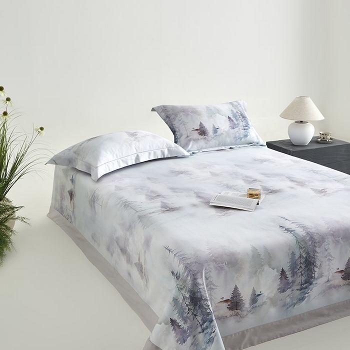 91家纺网 家纺一手货源 找家纺 梵克保罗 2025新款竹纤维+天丝软凉席三件套 云梦