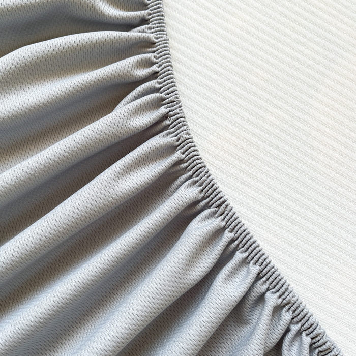 91家纺网 家纺一手货源 找家纺 梵克保罗 2025新款春夏PE提花凉感丝冰丝床笠款凉席 雪人