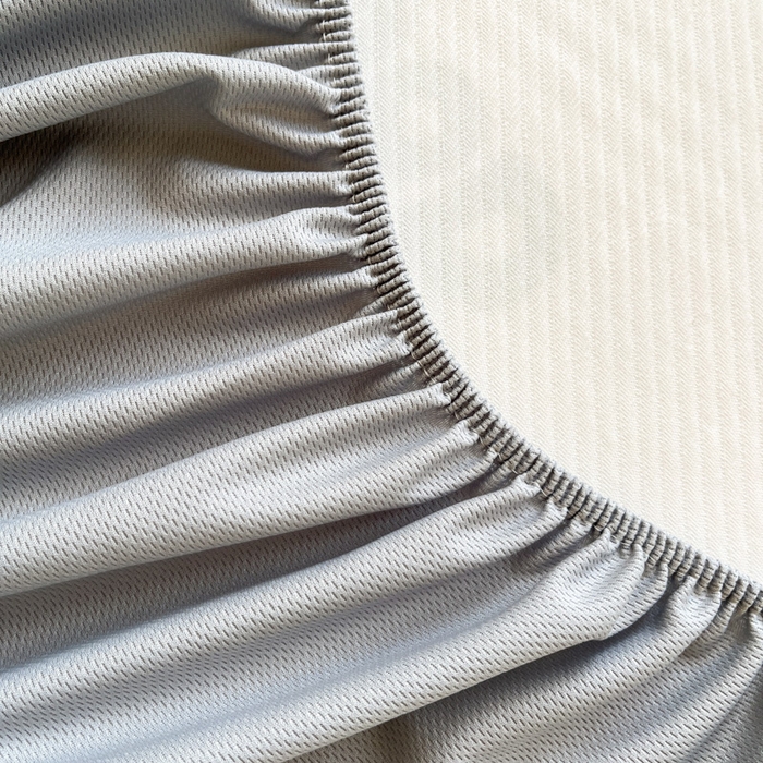 91家纺网 家纺一手货源 找家纺 梵克保罗 2025新款春夏PE提花凉感丝冰丝床笠款凉席 花兮-蓝