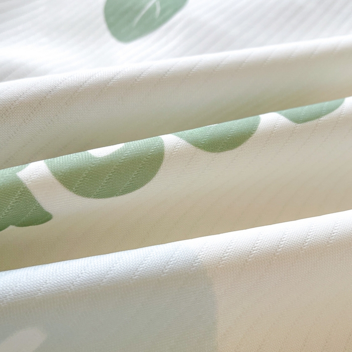 91家纺网 家纺一手货源 找家纺 梵克保罗 2025新款春夏PE提花凉感丝冰丝床笠款凉席 花兮-蓝