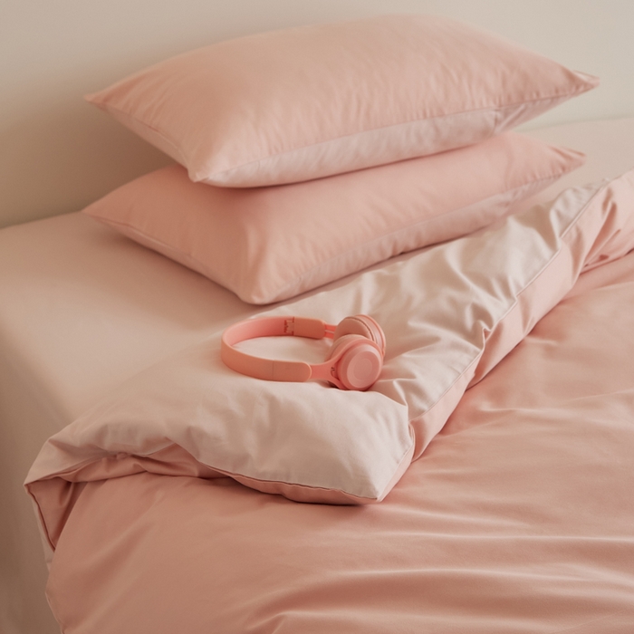 91家纺网 家纺一手货源 找家纺 （总）眷恋家纺 2025新款A类全棉贡缎磨毛双拼色四件套