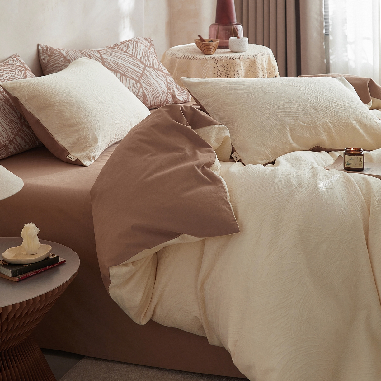 91家纺网 家纺一手货源 找家纺 （总）女子家纺 2025新款全棉提花纯棉加厚磨毛四件套