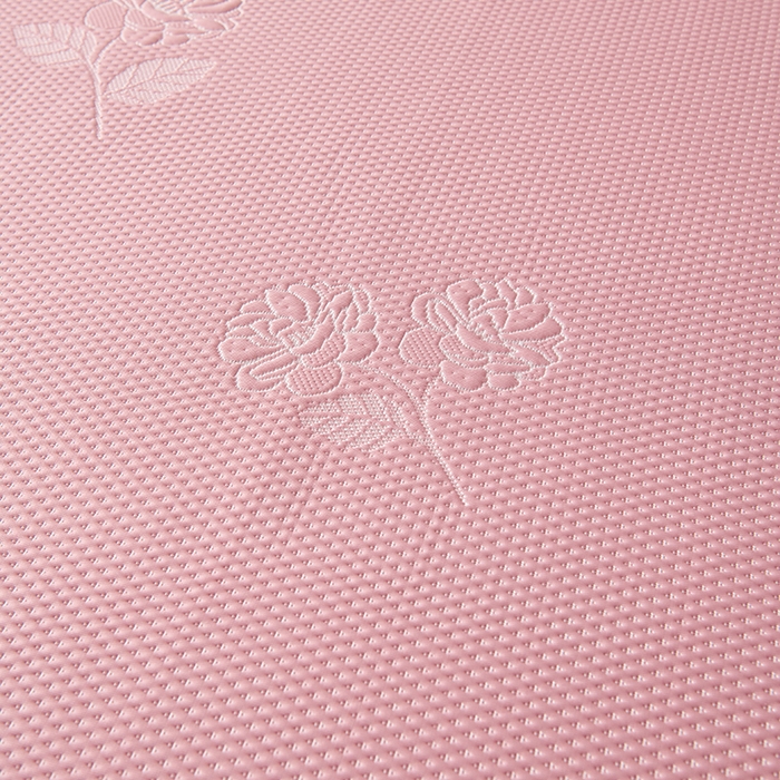 91家纺网 家纺一手货源 找家纺 梵克保罗 2025新款3D冰感床裙渐变色凉席-叶叶生歌 茶花之恋-粉