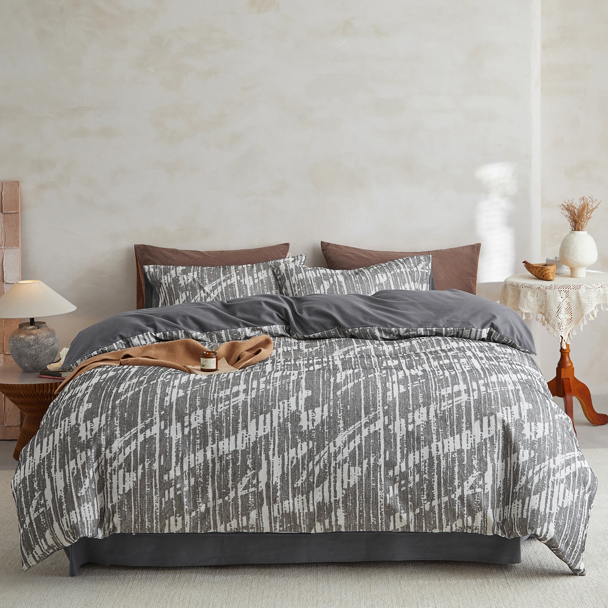 91家纺网 家纺一手货源 找家纺 （总）女子家纺 2025新款全棉提花纯棉加厚磨毛四件套