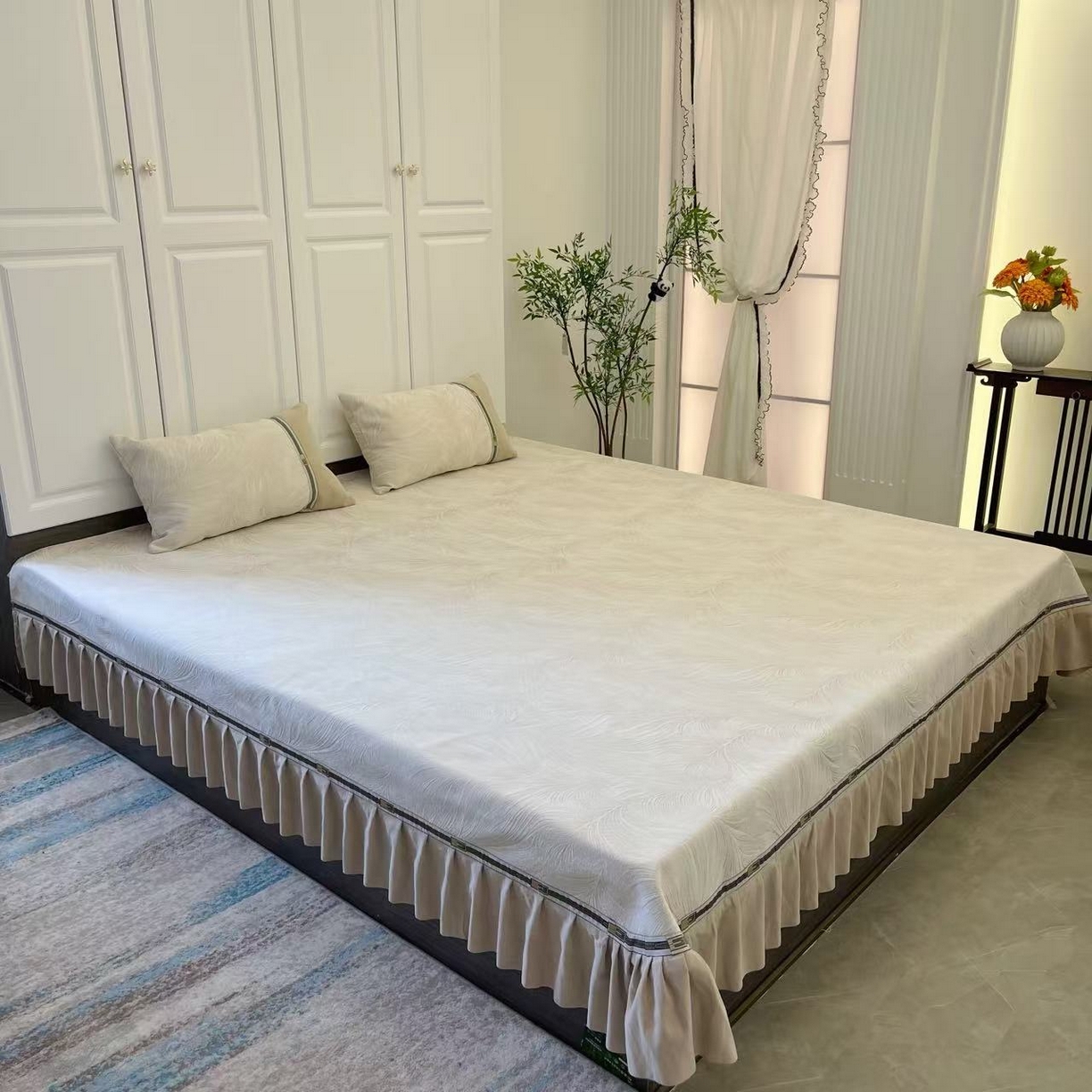 （总）峻杨 2025新款高支高密雪尼尔柔软亲肤床用床盖炕单高端轻奢四季可用-时光梦境