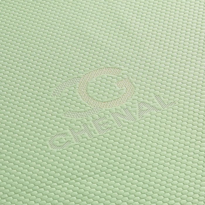 91家纺网 家纺一手货源 找家纺 梵克保罗 2025新款凉感因子母婴级凉感丝豆豆席床裙款 床裙香奈儿-水绿