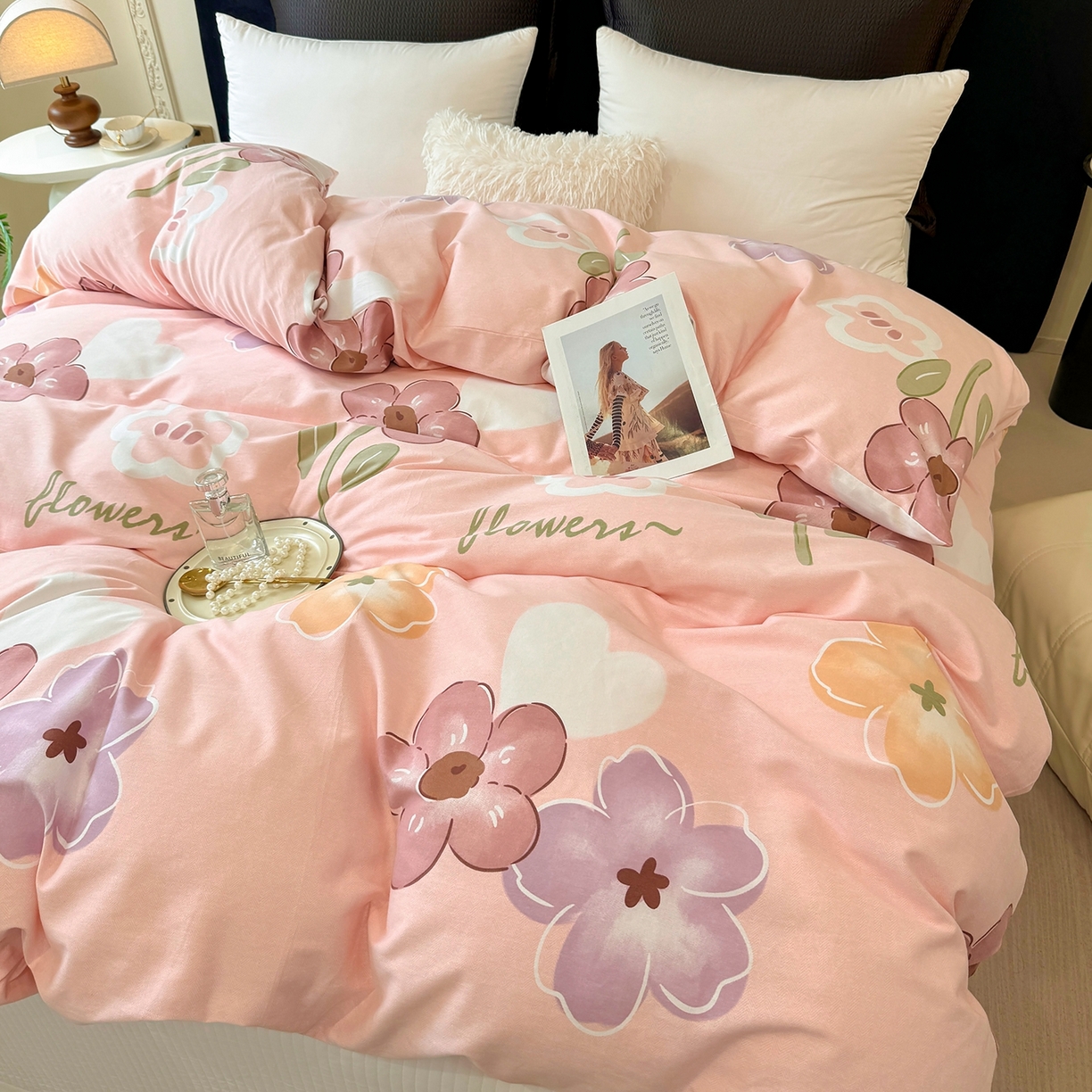 91家纺网 家纺一手货源 找家纺 （总）壹贝家纺 2025新款A类100%全棉纯棉磨毛被套单被套被套单件