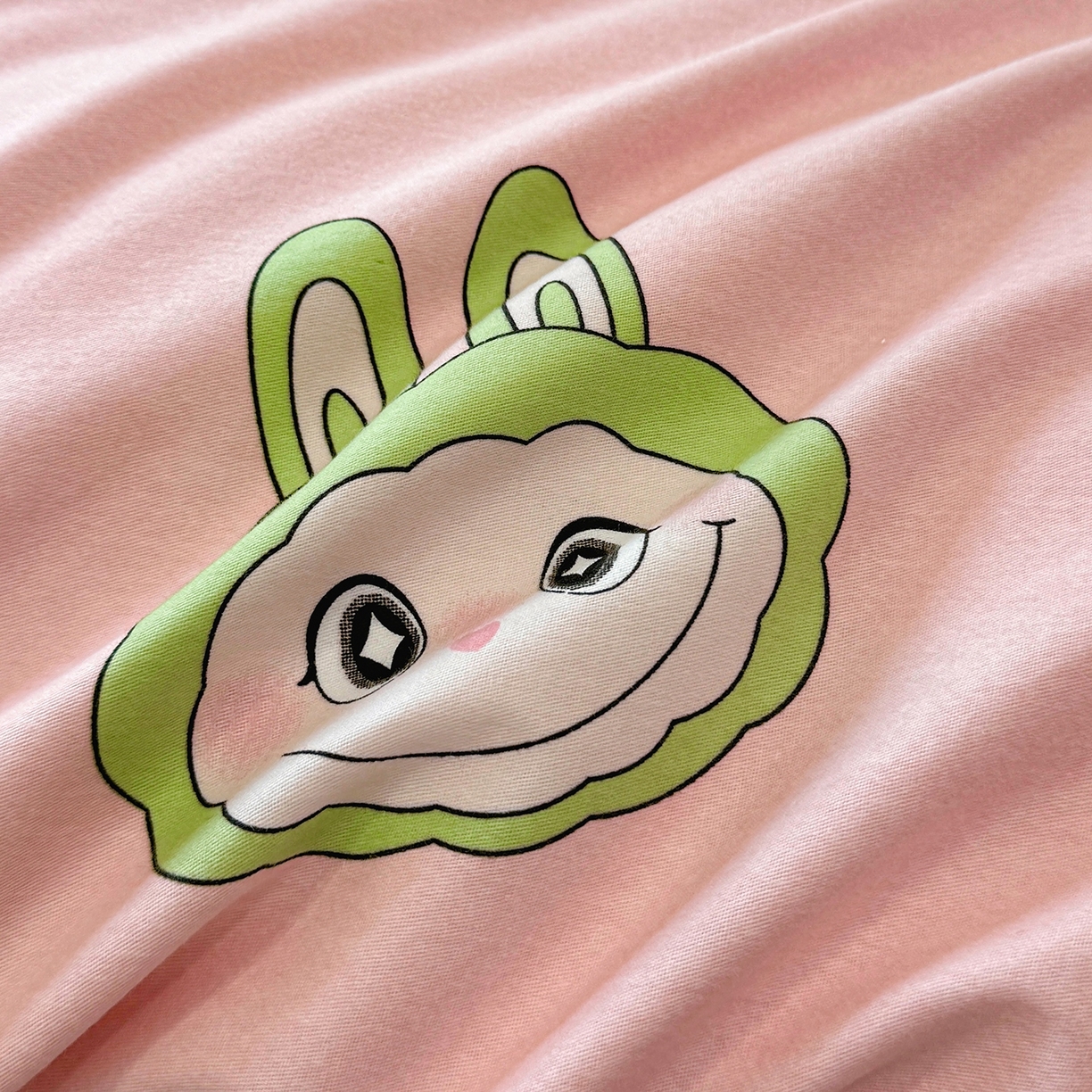 91家纺网 家纺一手货源 找家纺 壹贝家纺 2025新款A类100%全棉纯棉磨毛被套单被套被套单件 拉多-粉