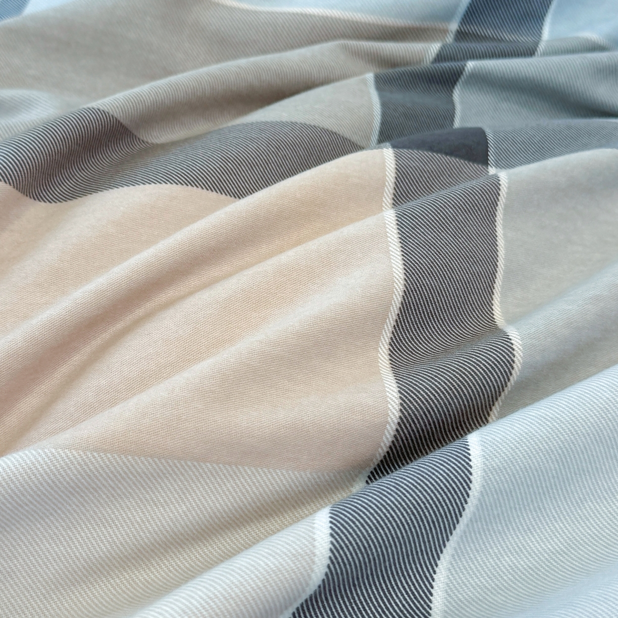 91家纺网 家纺一手货源 找家纺 壹贝家纺 2025新款A类100%全棉纯棉磨毛被套单被套被套单件 布伦特-咖