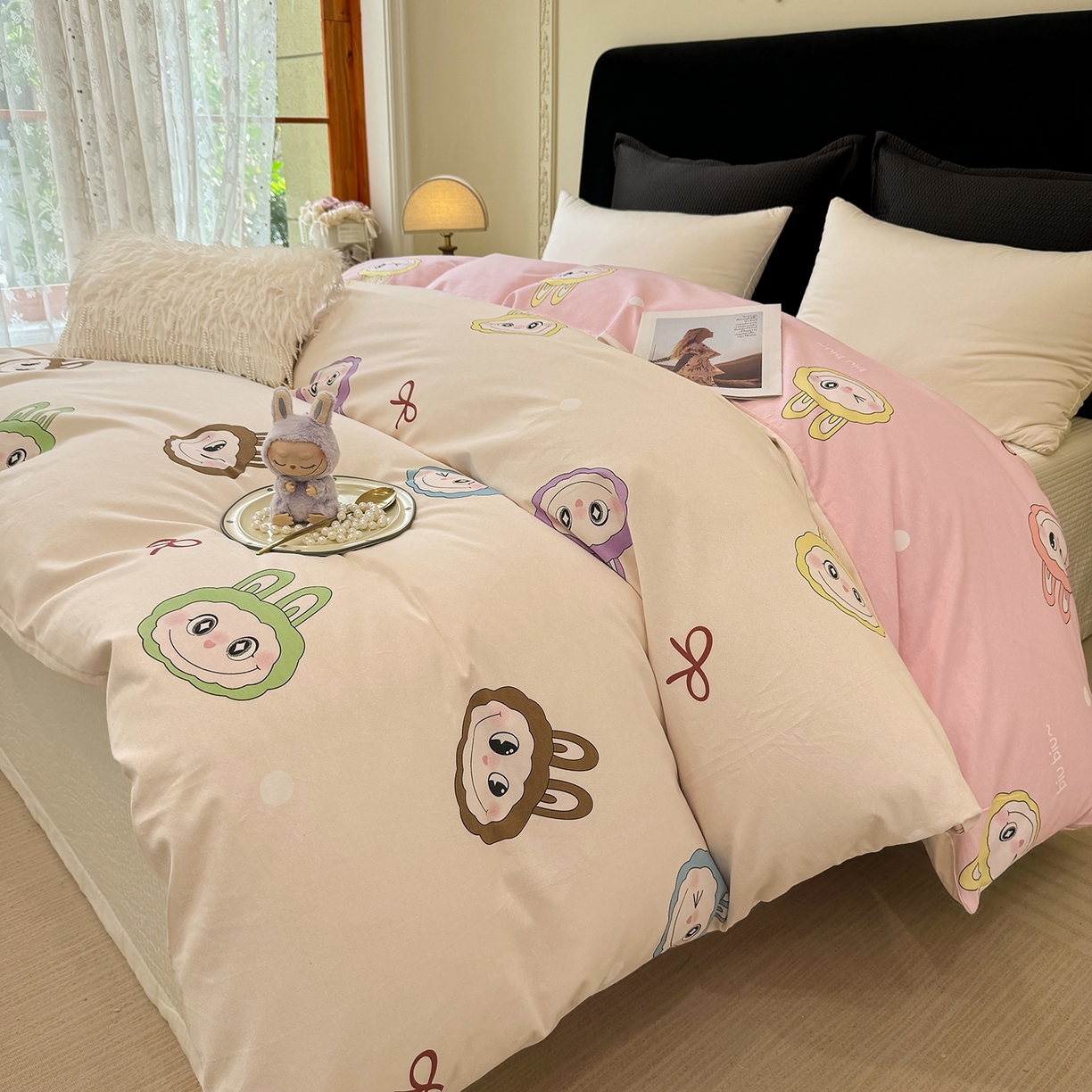 91家纺网 家纺一手货源 找家纺 壹贝家纺 2025新款A类100%全棉纯棉磨毛被套单被套被套单件 拉多-米