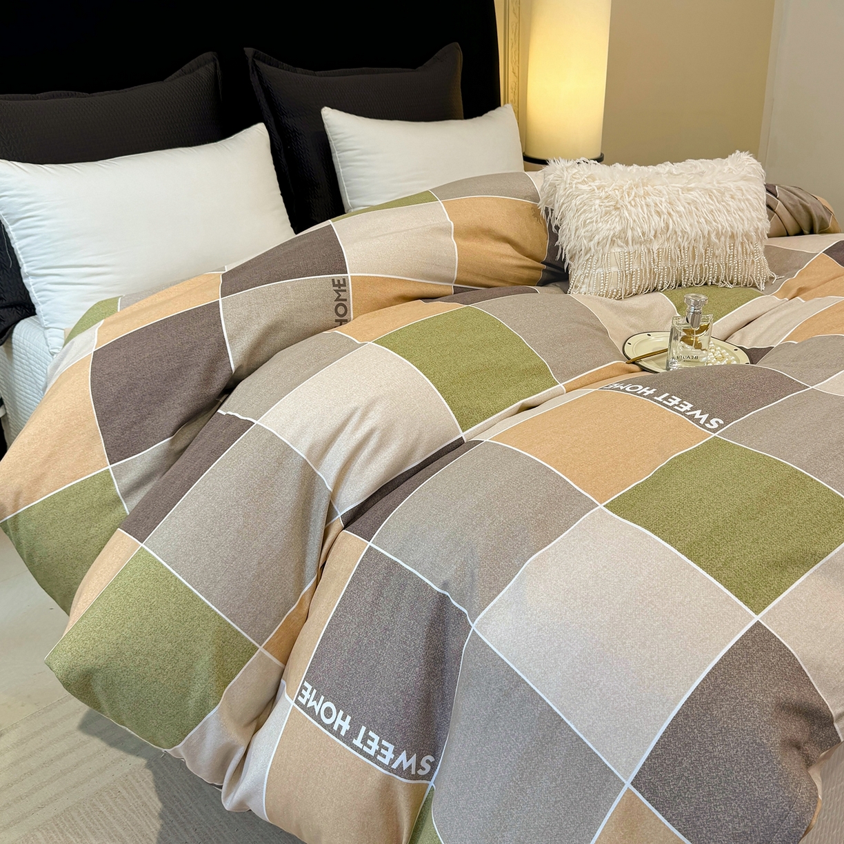 91家纺网 家纺一手货源 找家纺 壹贝家纺 2025新款A类100%全棉纯棉磨毛被套单被套被套单件 星辰