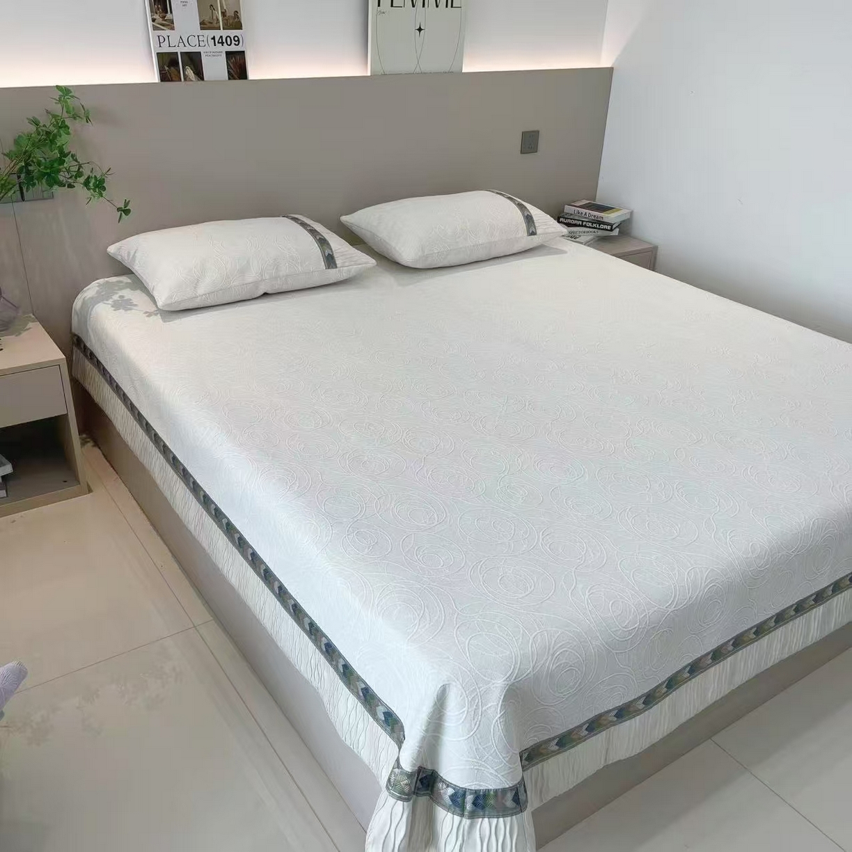 （总）峻杨 2025新款雪尼尔炕盖农村大炕单柔软亲肤床用床盖四季可用高级感-完美圆梦