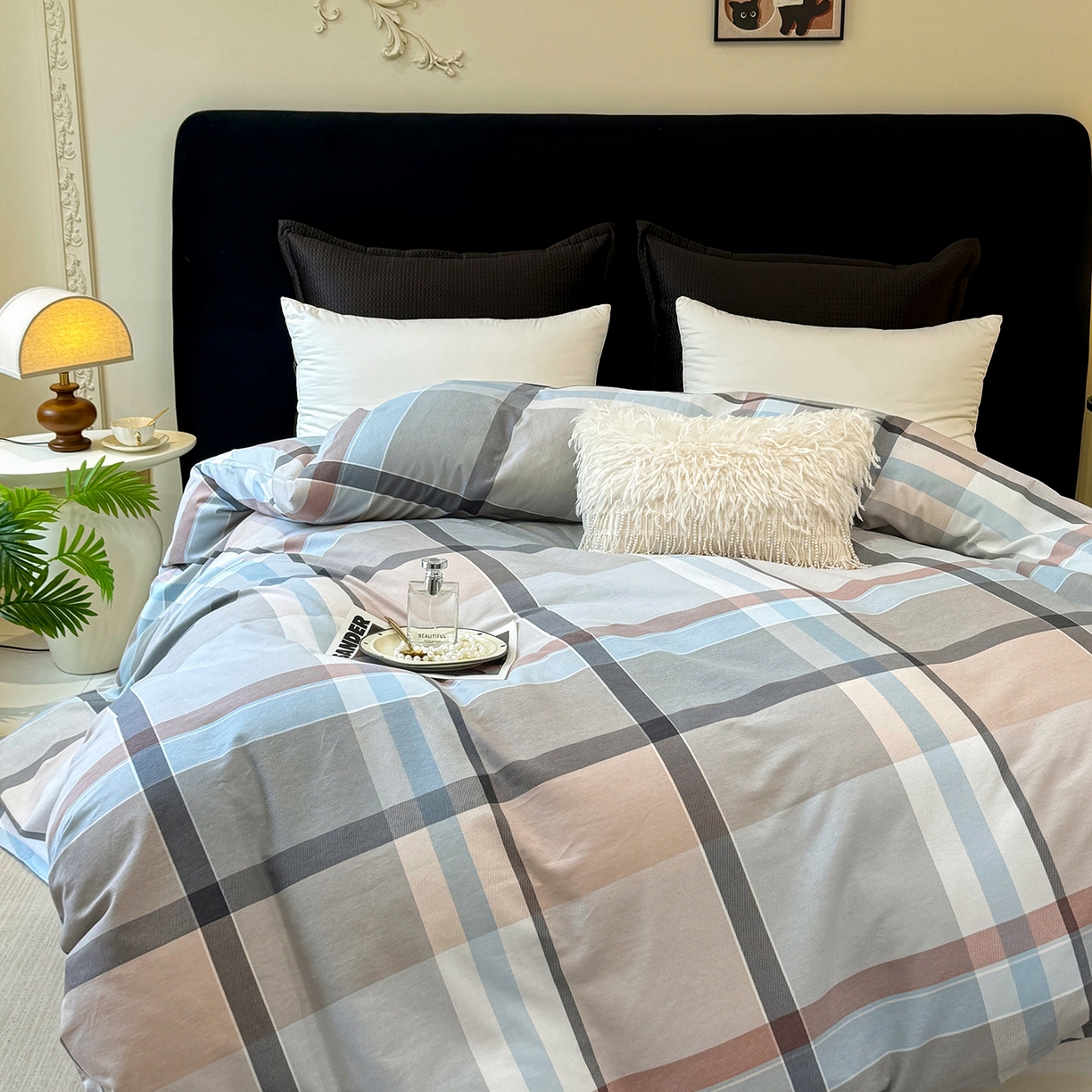 91家纺网 家纺一手货源 找家纺 壹贝家纺 2025新款A类100%全棉纯棉磨毛被套单被套被套单件 布伦特-咖