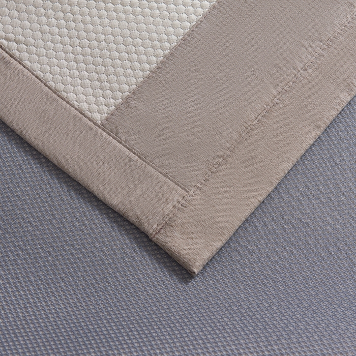 91家纺网 家纺一手货源 找家纺 梵克保罗 2025新款凉感因子母婴级凉感丝豆豆席 香奈儿-香槟